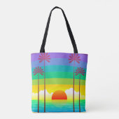 Palms Beach Canvas tas (Achterkant)