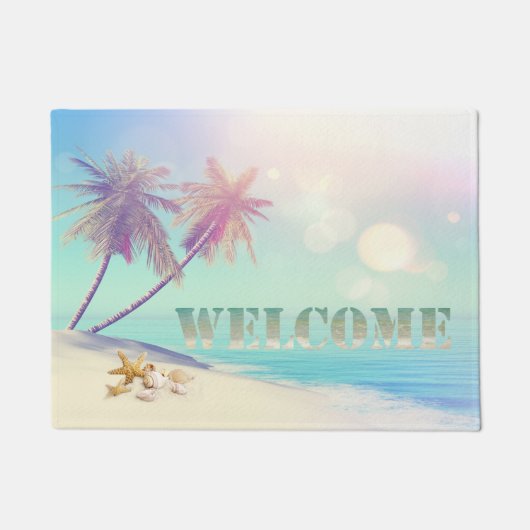 Palms Beach Seashells Welcome Deurmat (Voorkant)