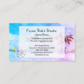 *~* Palms Ocean Seashell Beach Planner Travel Visitekaartje (Achterkant)