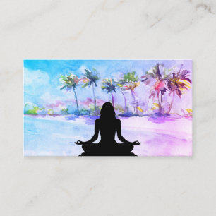 *~* Palms Ocean Zee Mindfulness Meditation Yoga Visitekaartje
