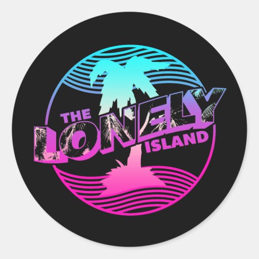 Palms Ronde Sticker (Voorkant)