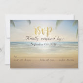 Palms Sunset Beach RSVP Kaart (Voorkant)