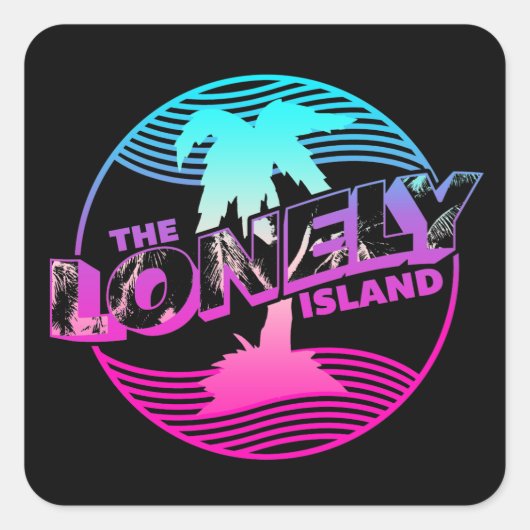 Palms Vierkante Sticker (Voorkant)