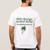 Palmspruitverhuur T-shirt (Achterkant)