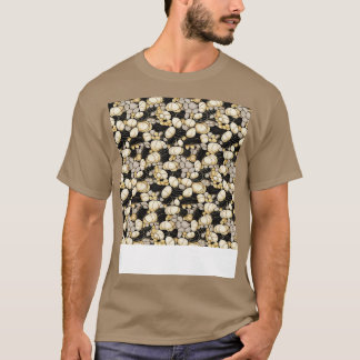 Palmstenen Naadloos Patroon Strand Pebble Edelstee T-shirt