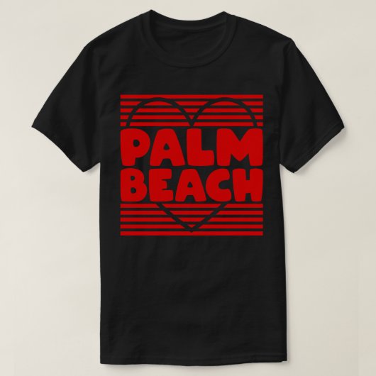 Palmstrand 1 t-shirt (Design voorkant)