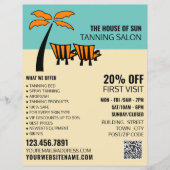 Palmstrand, looisalon Adverteren flyer (Voorkant)