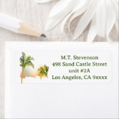 Palmstructuur-retouradres label (Insitu)