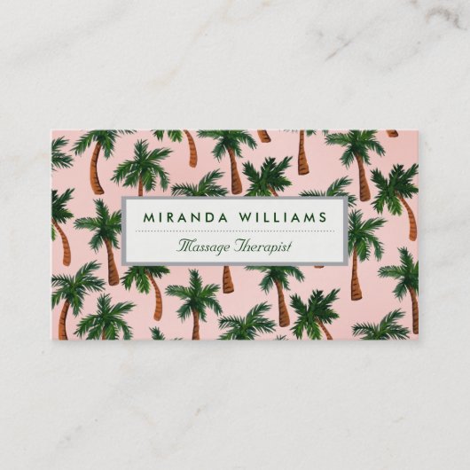 Palmstructuur Visitekaartjes afdrukken (Voorkant)