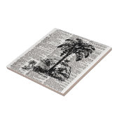 Palmstructuur Woordenboekkunst Tegeltje (Zijkant)