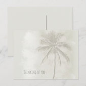 Palmstructuur Zandkleurmonotone foto Briefkaart (Voorkant / Achterkant)