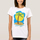 Palmstructuurbalk T-shirt (Voorkant)