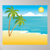 Palmstructuurdoorsnede Poster (Voorkant)