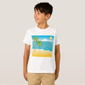 Palmstructuurdoorsnede T-shirt (Voorkant volledig)