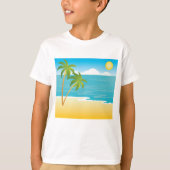 Palmstructuurdoorsnede T-shirt (Voorkant)