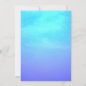 Palmstructuurlampjes Rehearsal Dinner Invitations Kaart (Achterkant)