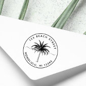 Palmstructuurnaam Ronde retouradres Zelfinktende Stempel