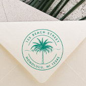 Palmstructuurnaam Ronde retouradres Zelfinktende Stempel