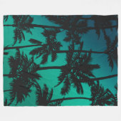 Palmstructuurpatroon Fleece Deken (Voorkant (Horizontaal))