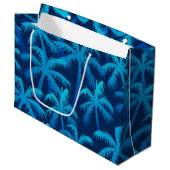 Palmstructuurpatroon Groot Cadeauzakje (Voorkant Gekanteld)