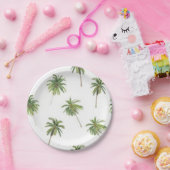 Palmstructuurpatroon Papieren Bordje (Feest)