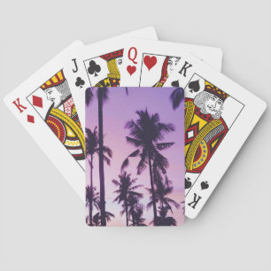 Palmstructuurpatroon Pokerkaarten