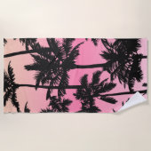 Palmstructuurpatroon Strandlaken (Voorkant)