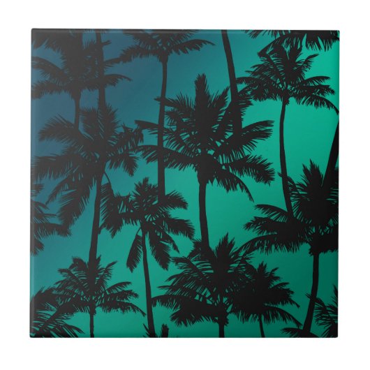 Palmstructuurpatroon Tegeltje (Voorkant)