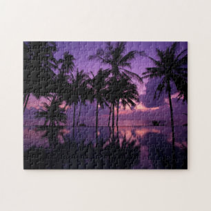Palmstructuurreflectie Legpuzzel
