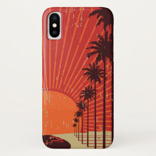 Palmstructuurrij iPhone X Hoesje
