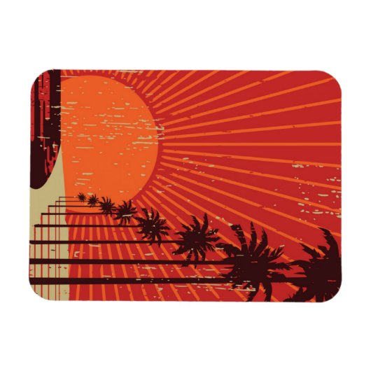 Palmstructuurrij Magneet (Horizontaal)