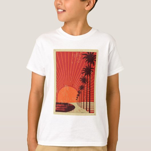 Palmstructuurrij T-shirt (Voorkant)