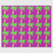 Palmstructuurroze omvulpapier cadeaupapier (Vlak)