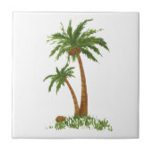 PalmstructuurTile 4,25x4,25 inch Tegeltje (Voorkant)