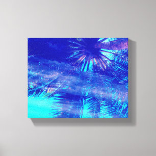 Palmstructuurvervagen Canvas Afdruk