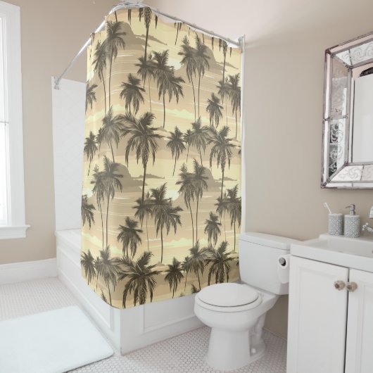 PalmTrees 055 Rideau de douche (En situation)