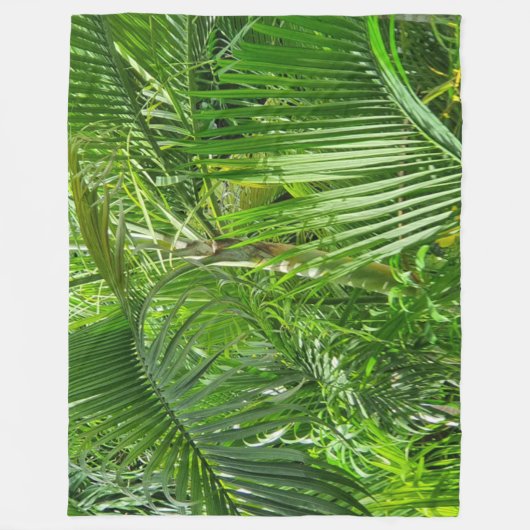 PalmTrees Oerwoud 🌴 Fleece Deken (Voorkant)