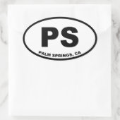 Palmveren PS Ovale Sticker (Tas)