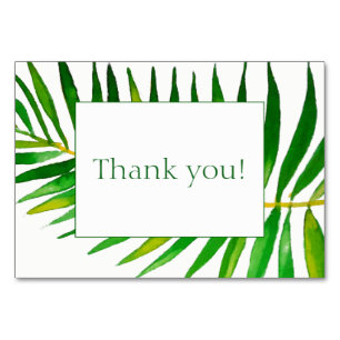 Palmverlof trouwuitnodiging bedankt voor je kaart