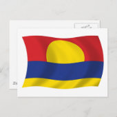 Palmyra Atoll Flag Briefkaart (Voorkant / Achterkant)