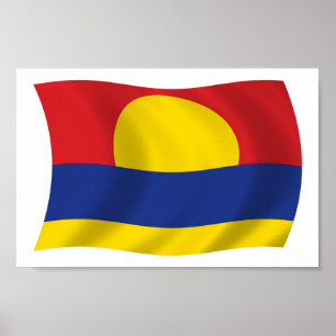 Palmyra Atoll Flag Poster Print