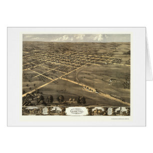 Palmyra, carte panoramique de MOIS - 1869
