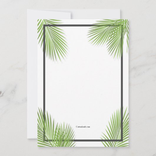 Palmzondag Frame Kaart (Achterkant)