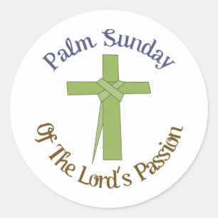 Palmzondag Ronde Sticker