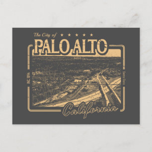 PALO ALTO CALIFORNIA - MENLO PARK SAND HILL ROAD BRIEFKAART
