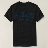 Palo Alto California Varsity Sports Nav T-shirt (Design voorkant)