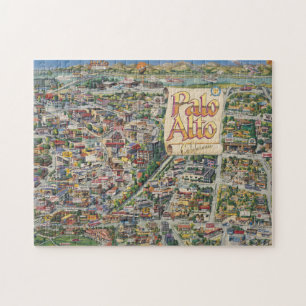 Palo Alto, Californische kaart Legpuzzel
