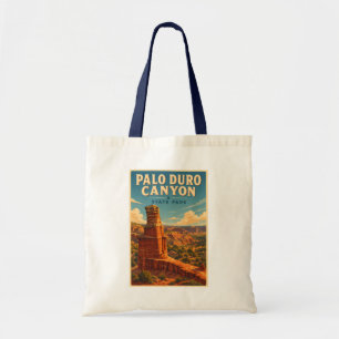 Palo Duro Canyon Texas Illustratie Reis Kunst Tote Bag