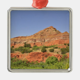 Palo Duro Canyon, Texas. Opeenvolgende rotslagen Metalen Ornament
