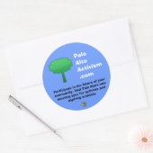 PaloAltoActivism.com Ronde Sticker (Envelop)
